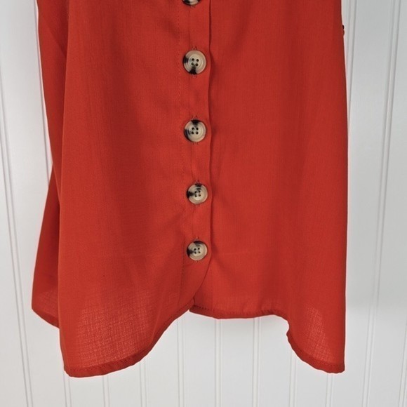 Paper Crane Tank Top‎ Women's Size Medium Red Summer Casual - Picture 4 of 12